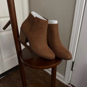 JustFab Brown Ankle Booties
